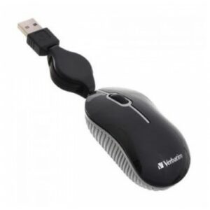 Mouse mini retráctil verbatim