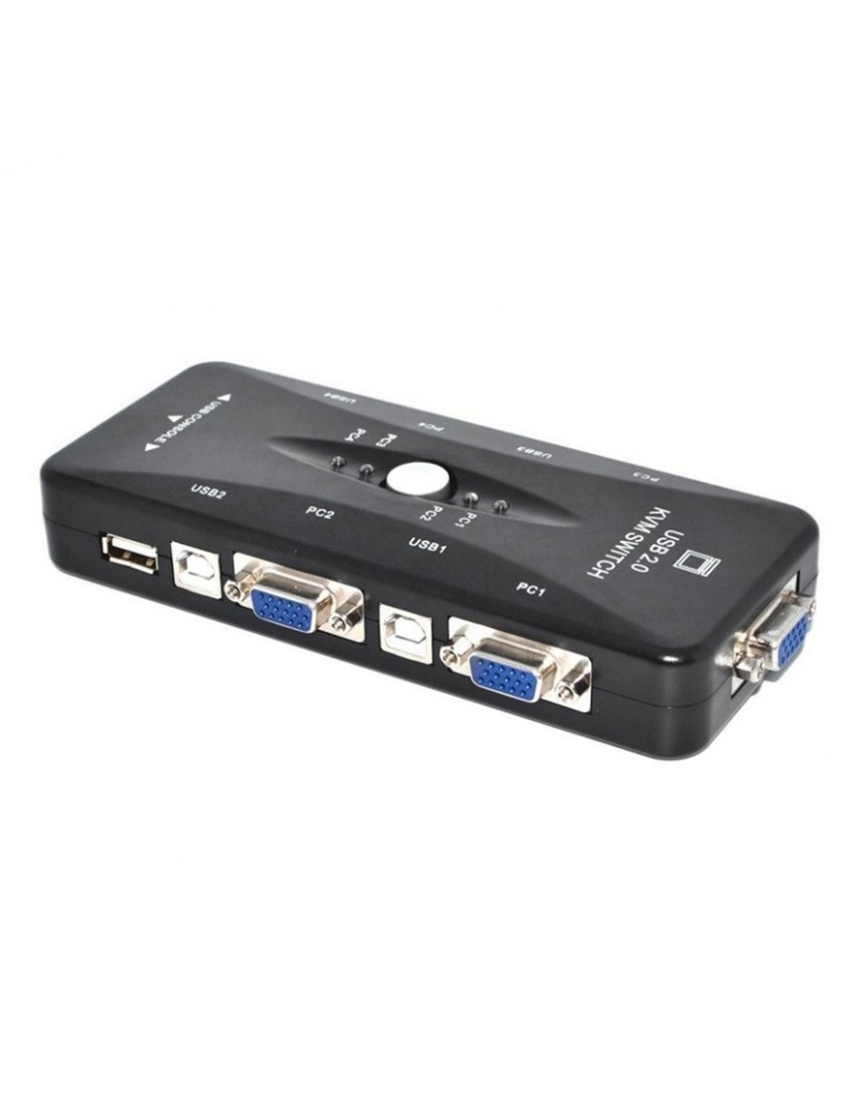 Switch kvm 4 puertos usb 2.0