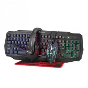 Teclado, mouse, headphone, pad mouse cm-406 xtrike